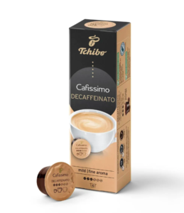 Kavos kapsulės Tchibo Cafissimo Caffe Crema | DECAFFEINATO - be kofeino