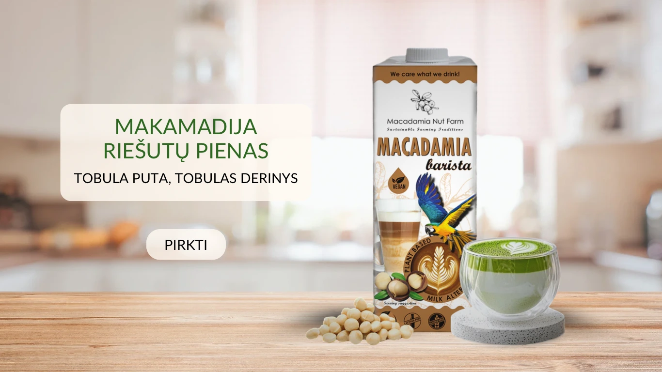 Makadamiju pienas
